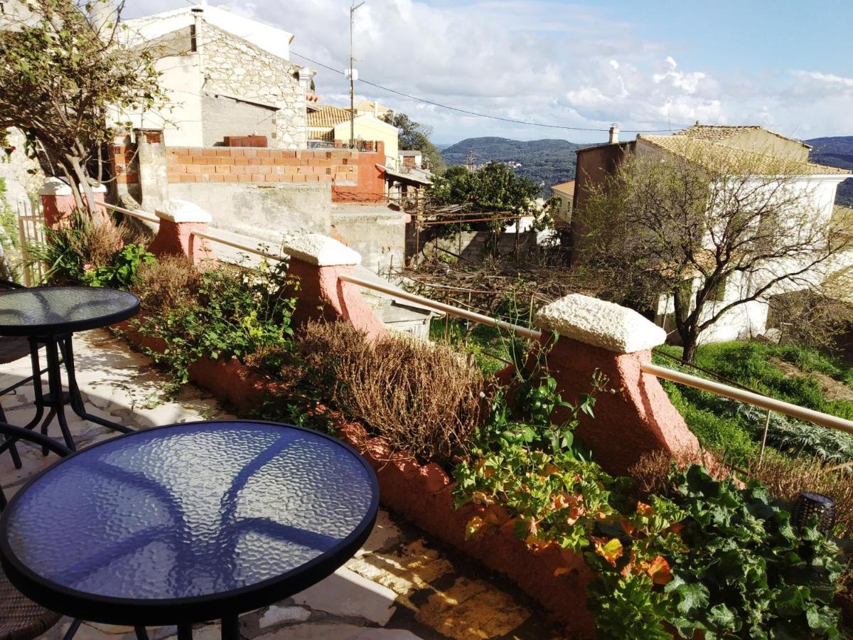 Traditional Panoramic Sea View House Lákones Exterior foto