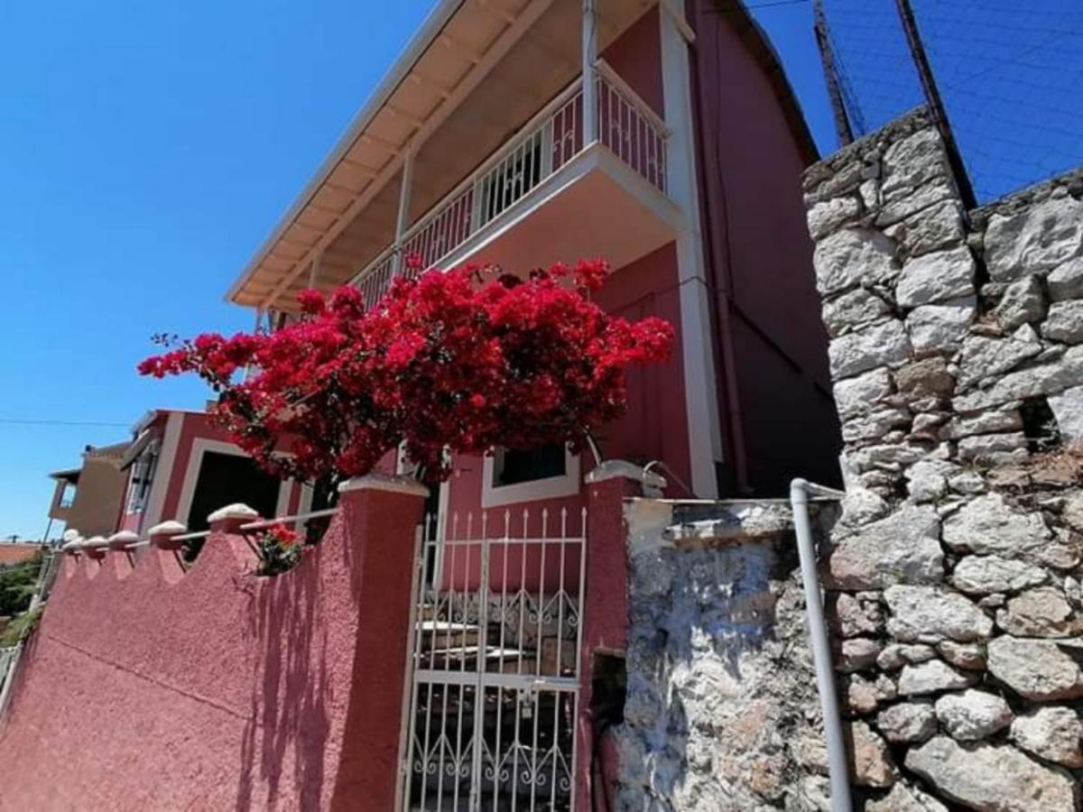 Traditional Panoramic Sea View House Lákones Exterior foto